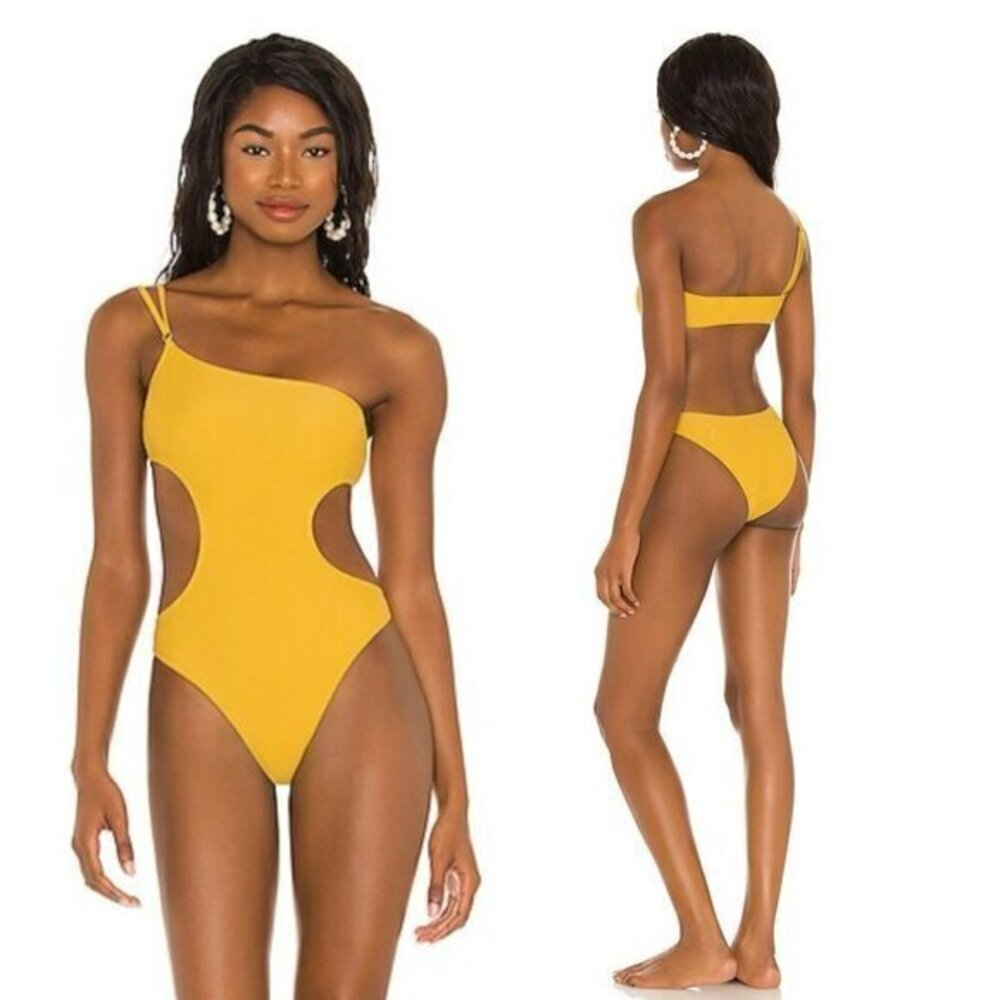 Tularosa Lanah One Piece in Mustard Yellow